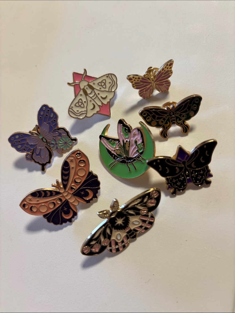 Butterfly moth tack pin bundle